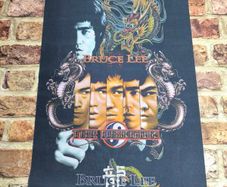 Vtg License Bruce Lee Poster