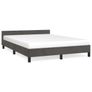 Bed Frame without Mattress Black 135x190cm Double Velvet Image 3