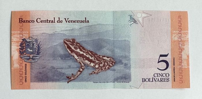 Venezuela 5 Bolivares 2018 Banknote