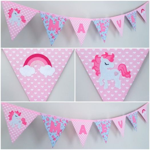 Eco-Friendly Personalised Cotton Bunting Made to Order