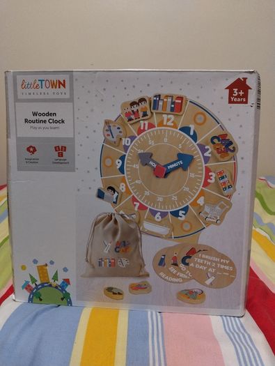 Wooden Routine Clock educational toy