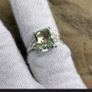 Green Amethyst ring - size 7 Image 2