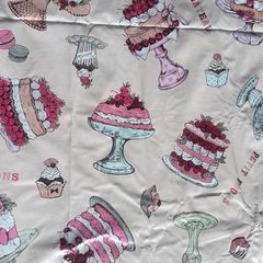 Vinyl Tablecloth Cupcakes and Party