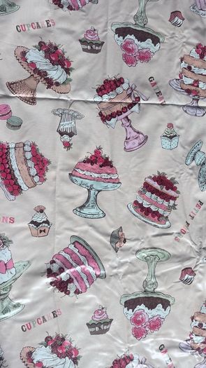 Vinyl Tablecloth Cupcakes and Party