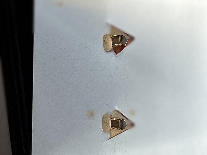 9ct Gold V Shaped Cufflinks
