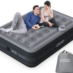 Air Bed, Inflatable bed with Built-in Pump, 3 Mins Inflation/Deflation Comfortable Air Mattress, Blow Up Bed Suit for Home Camping MULTIPLE SIZES AVAILABLE (FREE POSTAGE)