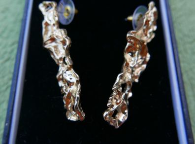 Irregular Gold Plated Earrings