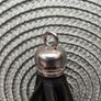 Mixed Genuine Black Leather Handbag Tassels, Charms & Replacement Parts Lot Image 3