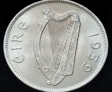 #809 - Ireland - 1959 - Half Crown - UNC - KM.16a