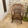 Vintage Bamboo & Rattan Chair Image 4