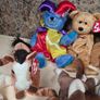 Vintage beanie babies soft toy bundle x 13  plush plushies 1990's  bear cat horse sheep giraffe elephant goose Image 6