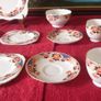 Vintage Plant Tuscan Imari 15 Piece Gold Gilt Tea Set For 4 Person Setting Made In England Image 7
