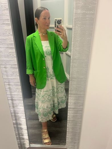 blazer and dress