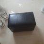 Brown Leather couch chair pouf Image 2