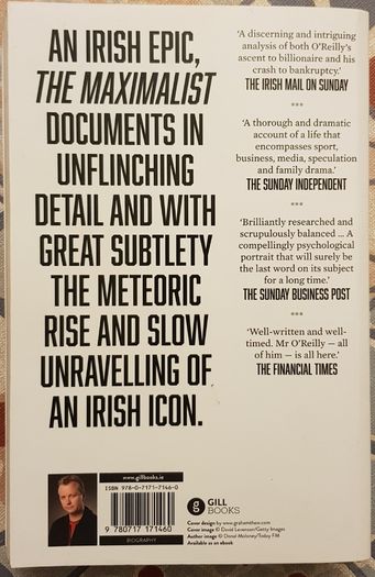 The Maximalist: The Rise And Fall Of Tony O'Reilly by Matt Cooper
