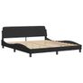 Bed Frame "Dover" Black 180x200 cm Super King Velvet Image 2