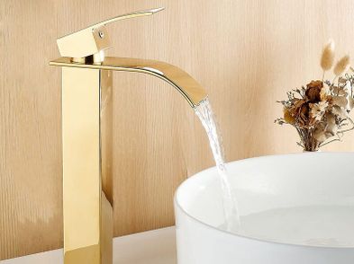 New Sale Rich Luxury Bathroom Waterfall Basin Mixer Tap High Rise Basin ...