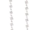 Claire's Girls and Womens Crystal Drop Earrings in Silver-free postage !