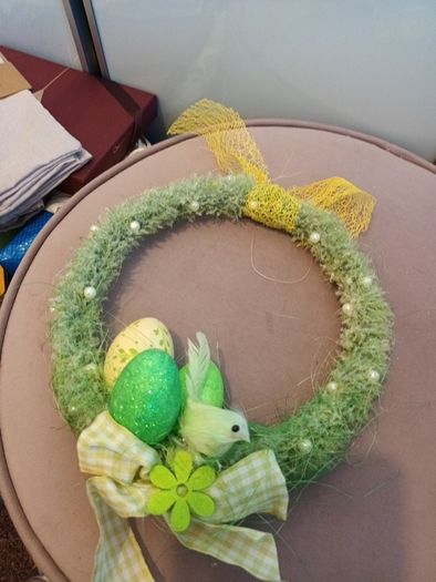 Handmade Easter mini wreath