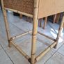 Vintage Bamboo and cane Bedside locker Image 3