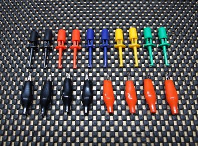 Test hooks and Croc clips
