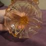 Trio of Art Deco Pink Glass Candle holders Image 5