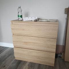 ikea malm 3 drawer chest