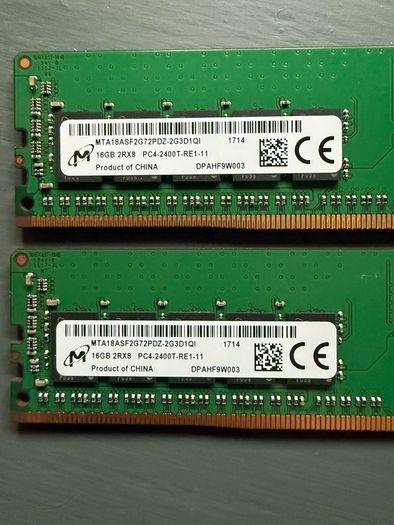 32gb Micron Ddr4 2400mhc Ecc Rdimm Server Ram