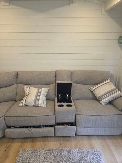 The Trek 2 x Powered recliners, 2x corner sofa & console from DFS