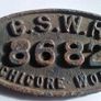 Great Southern & Western Railway carriage plate Inchicore Works Ireland GSWR Image 2