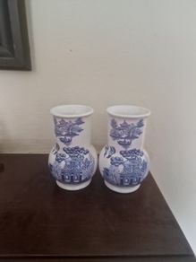 vintage blue white