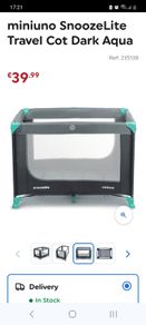 Miniuno travel cot like new
