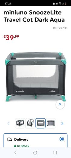 Miniuno travel cot like new