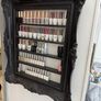 Baroque Nail Polish Organizer, Wall Mounted White Rectangular & House Style Storage Rack for Perfume, Essential Oils, and Salon Display Image 6