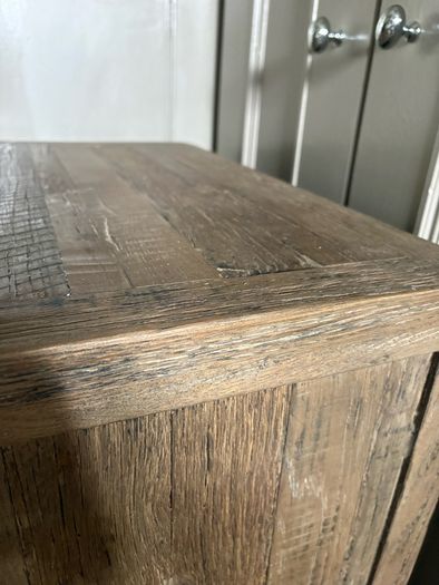 New Riviera Maison 3 drawer rustic chest on lockable castors