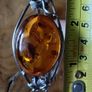 Genuine Baltic Amber sterling silver bracelet cuff. Image 10