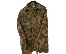 Vintage South African Police Camo Field Jacket 1984 Size M Bush Jacket