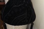 Principles black velvet evening bag