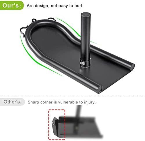 Weight Sledge for Workout and Fitness Strength Training - For Athletic Exercises, Speed Improvement, Easy Through Obstacles, Suitable for 1" Weight Plate