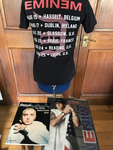 Eminem pre-loved T-shirt, Book, VHS and Calendar