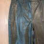 River Island  Jade  Green Faux Leather  Trousers.  S.12.  New - No Tag. Image 2