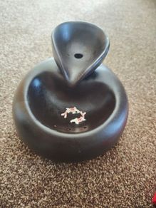 cat fountain - ceramic