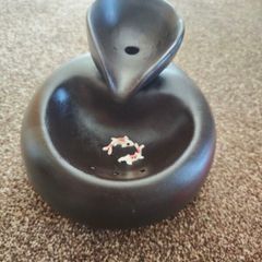 cat fountain - ceramic