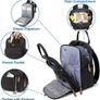 Changing Bag Backpack, Large Nappy Back Pack Multifunction Baby Bags with Portable Changing Mat, Pacifier Holder, and Stroller Straps, for Mom and Dad Image 5
