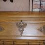 French Carved Oak Bureau Image 3