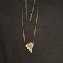 18k White Gold Necklace Natural diamond and ruby Image 4