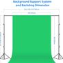 2.6m x 3m / 8.5ft x 10ft Background Support System and 800W 5500K Umbrellas Softbox Continuous Lighting Kit for Photo Studio Product,Portrait and Video Shoot Photography (FREE POSTAGE) Image 2