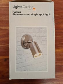 B&Q Outdoor Stainless Steel Garden Spot Lights