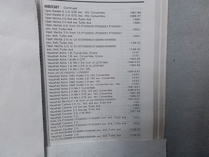 Opel /Vauxhall Front Brake Discs.