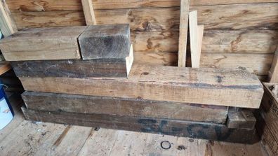 Railway slippers wood